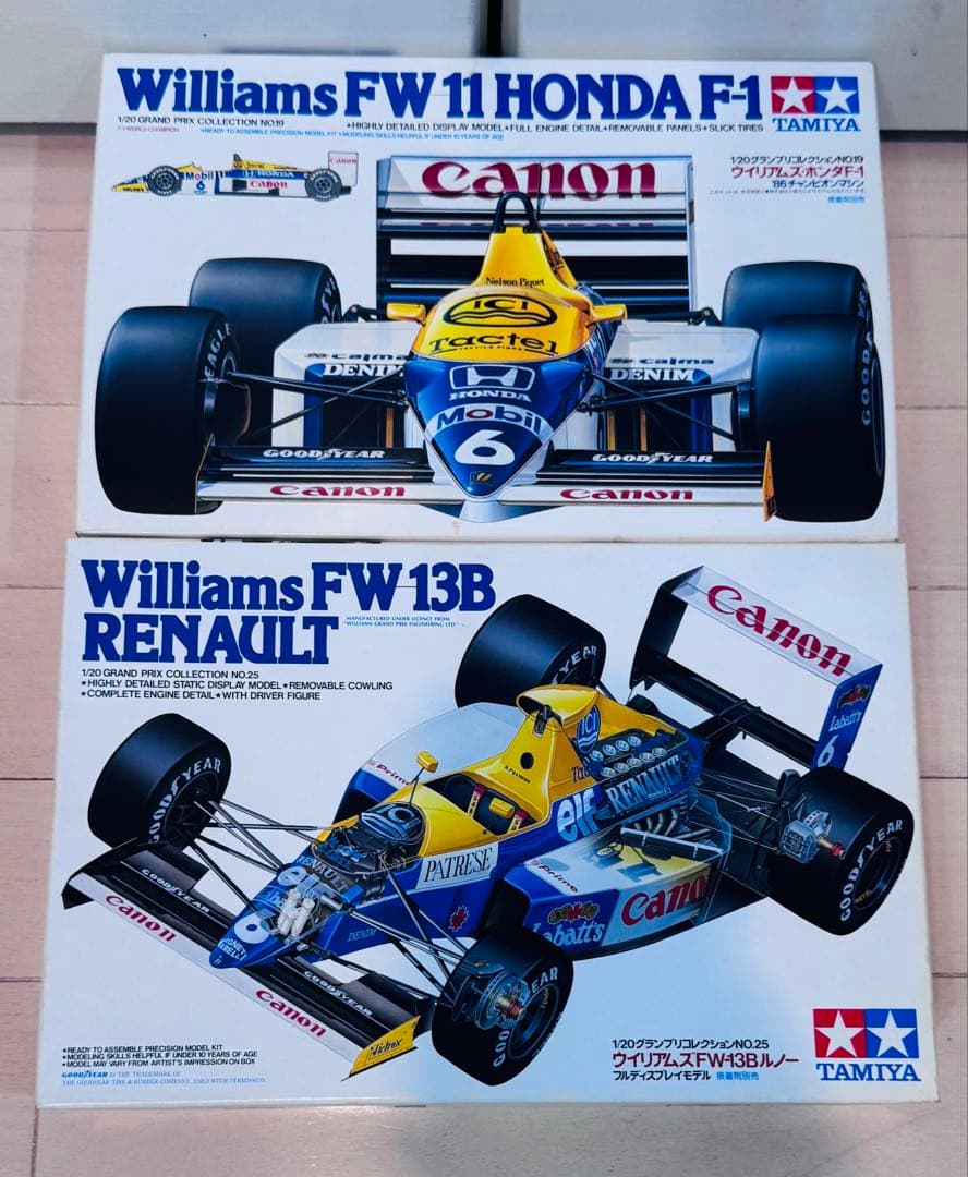 【未組立】タミヤ　ウィリアムズ　2台セット　1/20