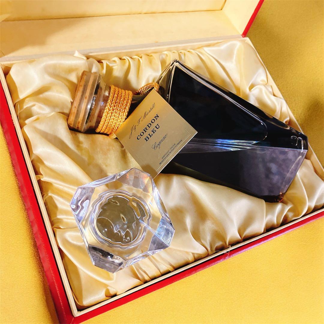 【未開栓】 マーテル コルドンブルー 箱付き 替え栓付き バカラ ブランデー