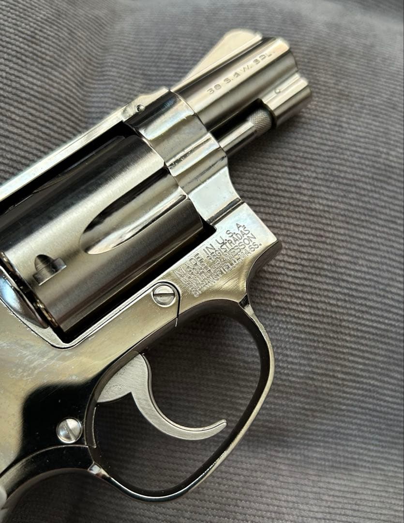 【タナカ】S&W M36 チーフ トラビスモデル ニッケルフィニッシュ ガスガス