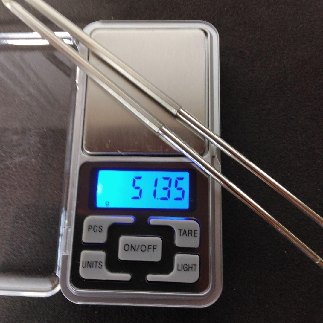 火箸　金屋五郎三郎作　南鐐（銀製）椎頭八稜火箸　共箱