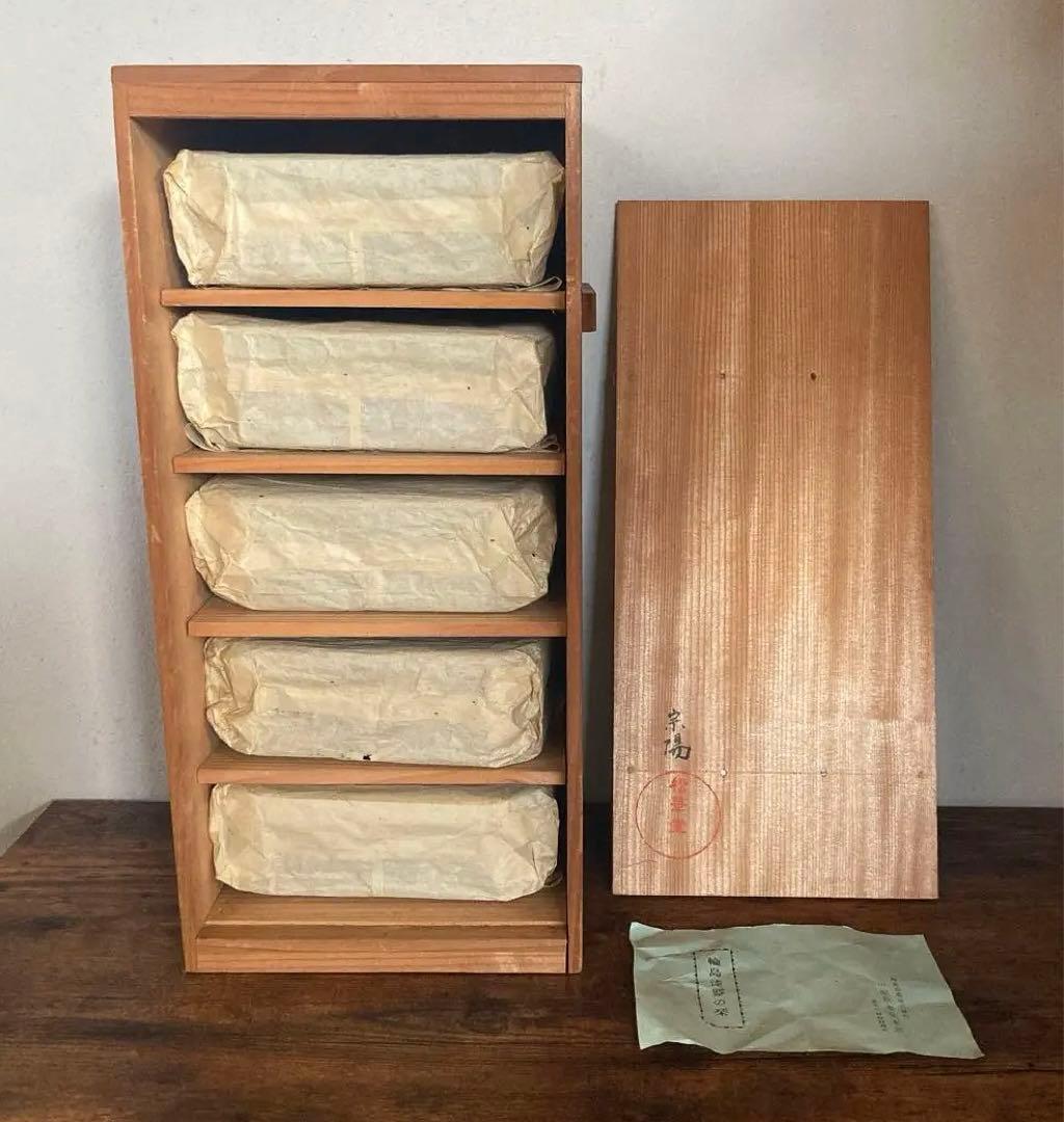 輪島塗　松華堂　山崖宗陽　蒔絵銀杏　黒塗　縁高重　五客セット