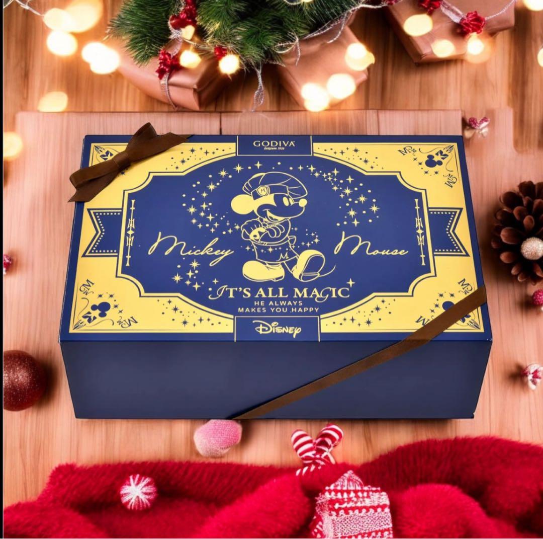 DISNEY VALENTINE 2026♪ミッキーGODIVA2段BOX♡新品