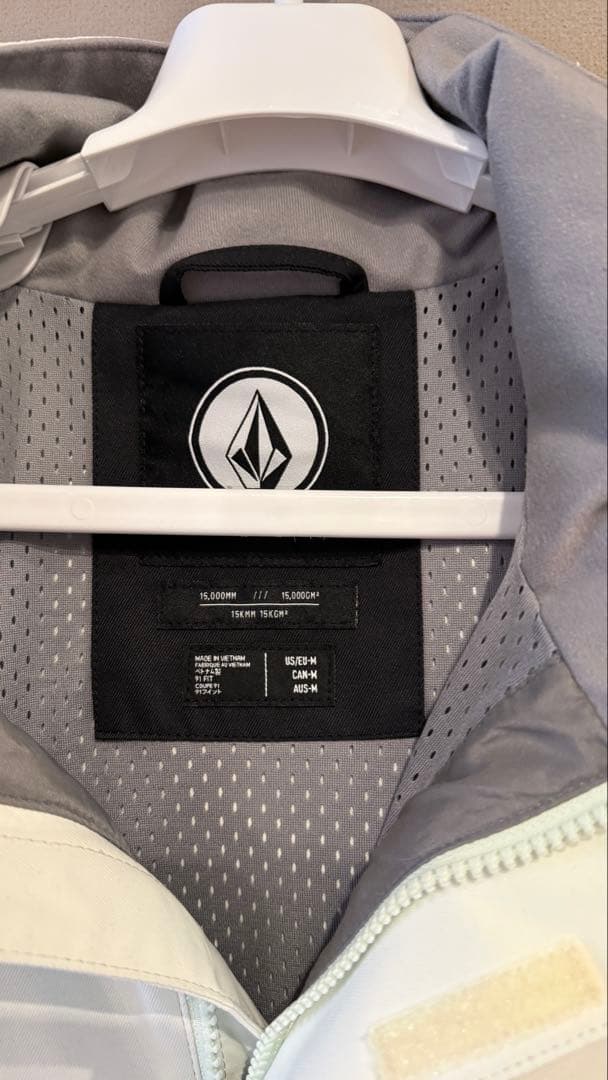 VOLCOM TEAM JACKET Lサイズ ホワイト/ブラック