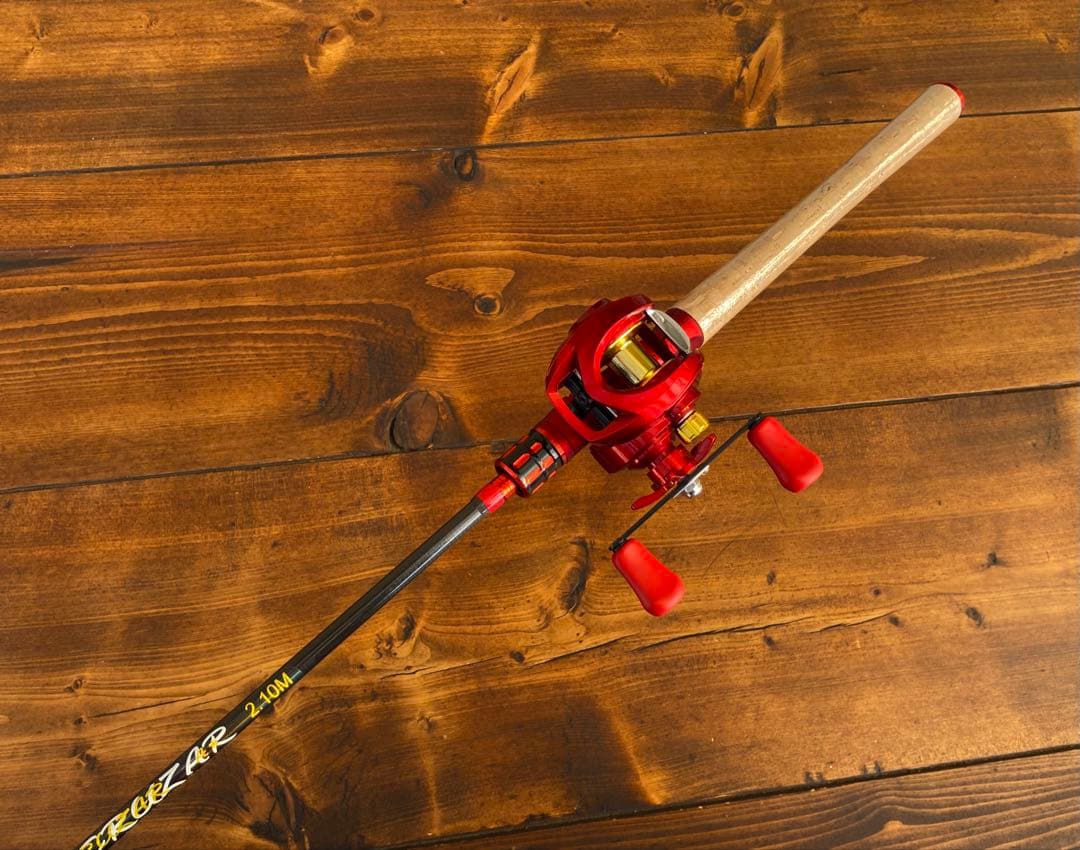 釣り竿セット　2ピースロッド　7ft バス釣り　ベイトロッド　カーボンロッド
