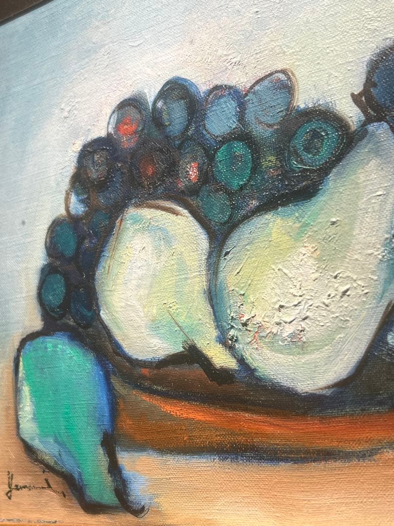 肉筆画　【静物】　山波朋子　油彩画