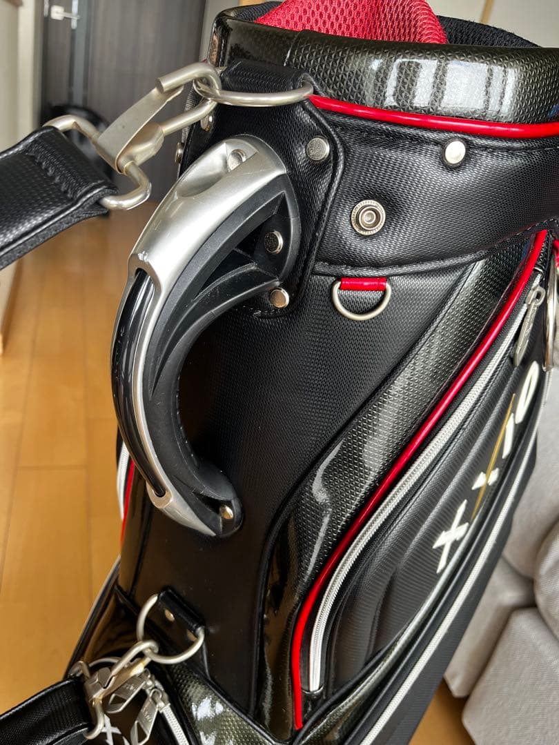 専用　XXIO ゼクシオ キャディバッグ スポーツモデル　レザー調 黒　9.5型