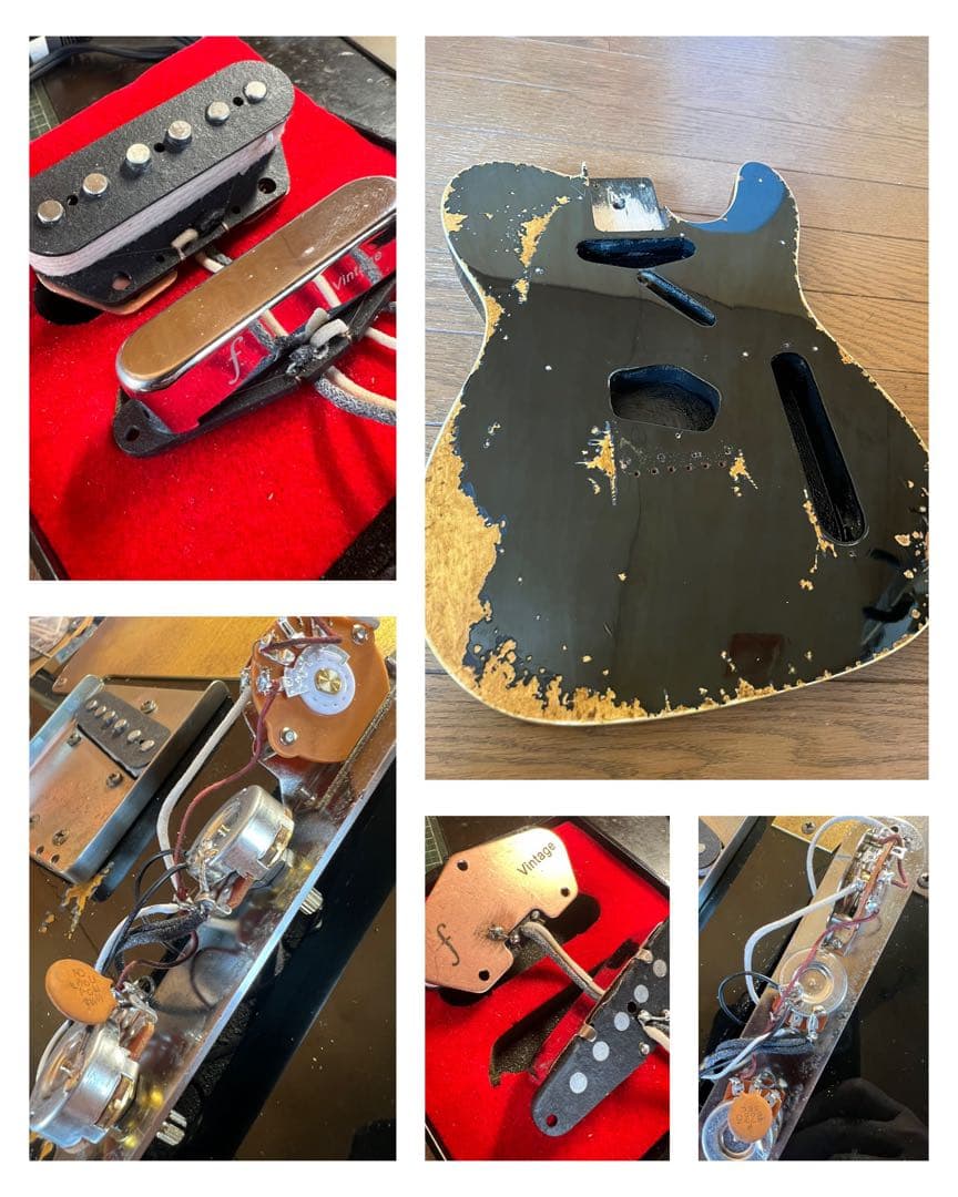 ハードレリックテレキャスタイプ ダブルバインディング アルニコシングルPU