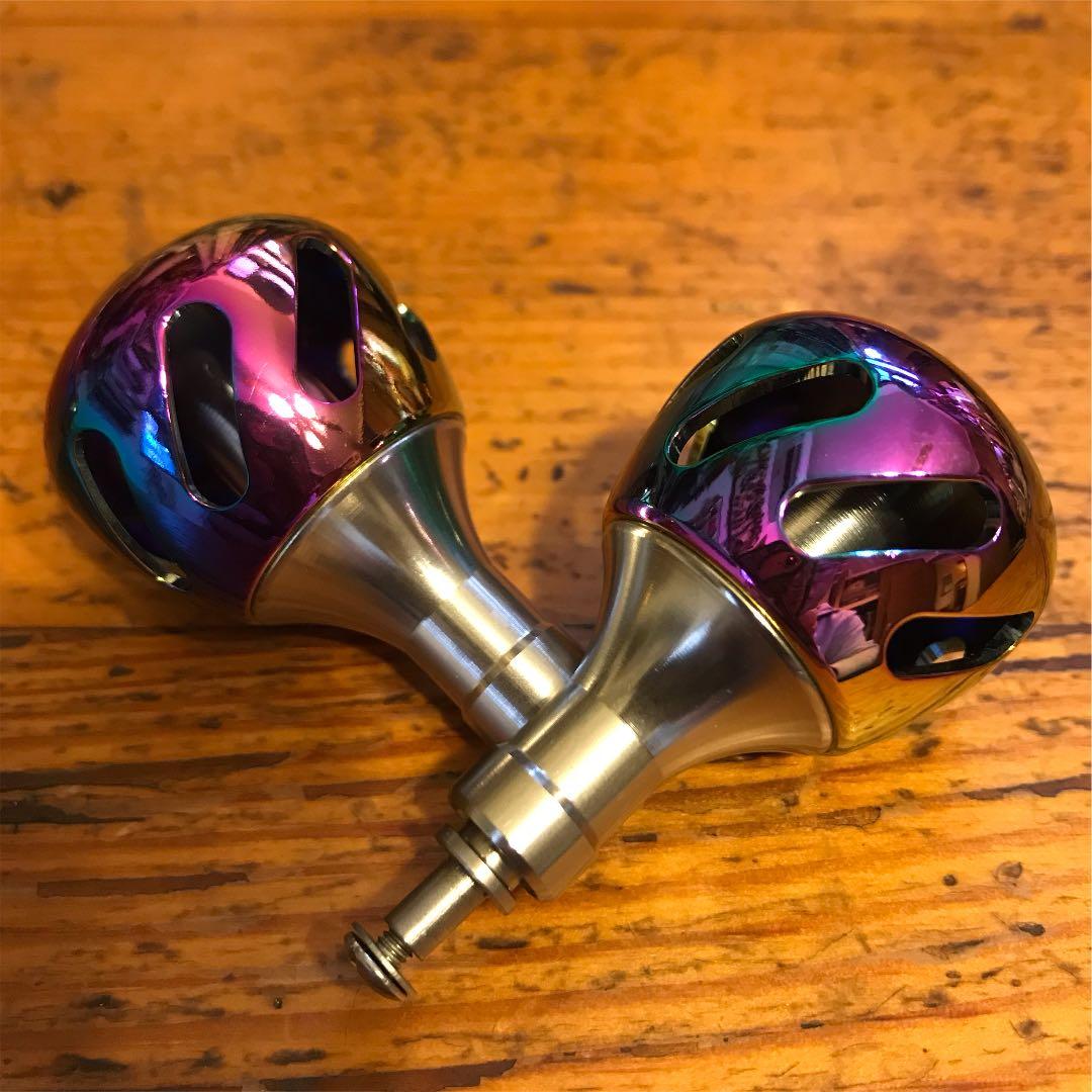 値下✴︎3mm厚90mm✴︎オーロラ✴︎アブ.ダイワ用オフセットハンドル