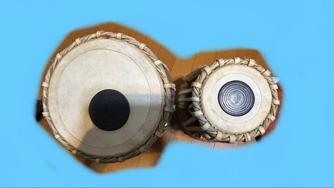 お*✨様 タブラセット（本体、円座、蓋、金槌、粉）