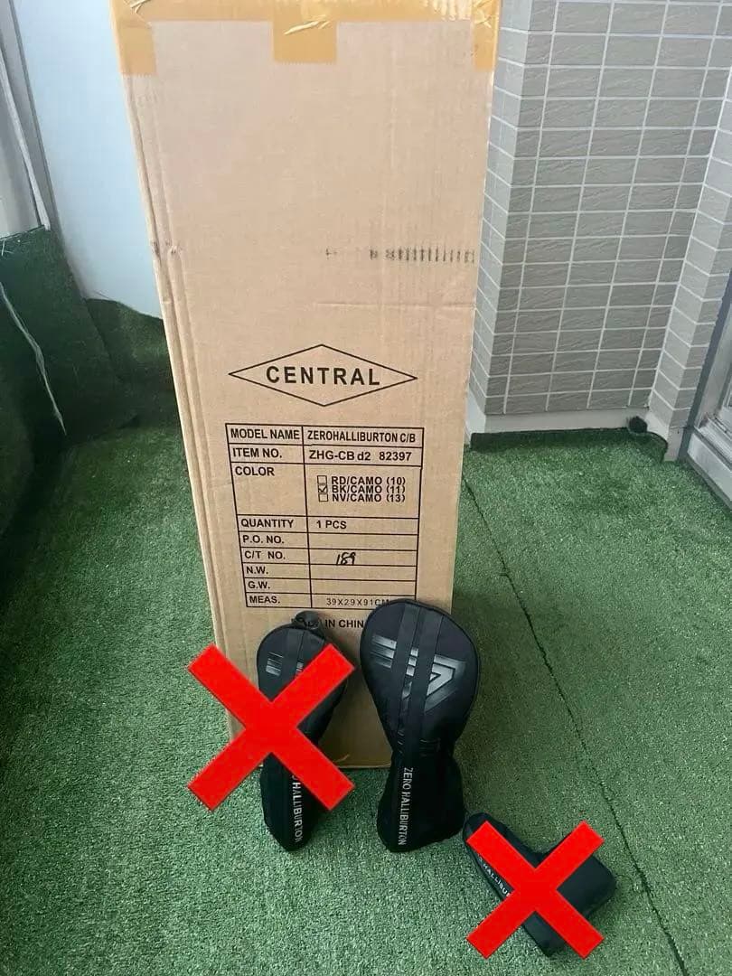 ゼロハリバートン キャディバッグ　ヘッドカバー　セット