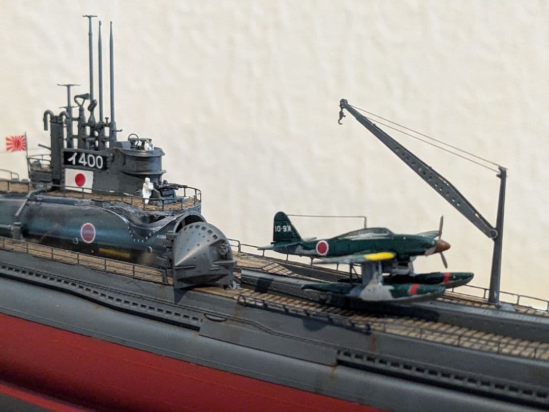 タミヤ1/350伊-400スペシャルエディション完成品　ケース付き