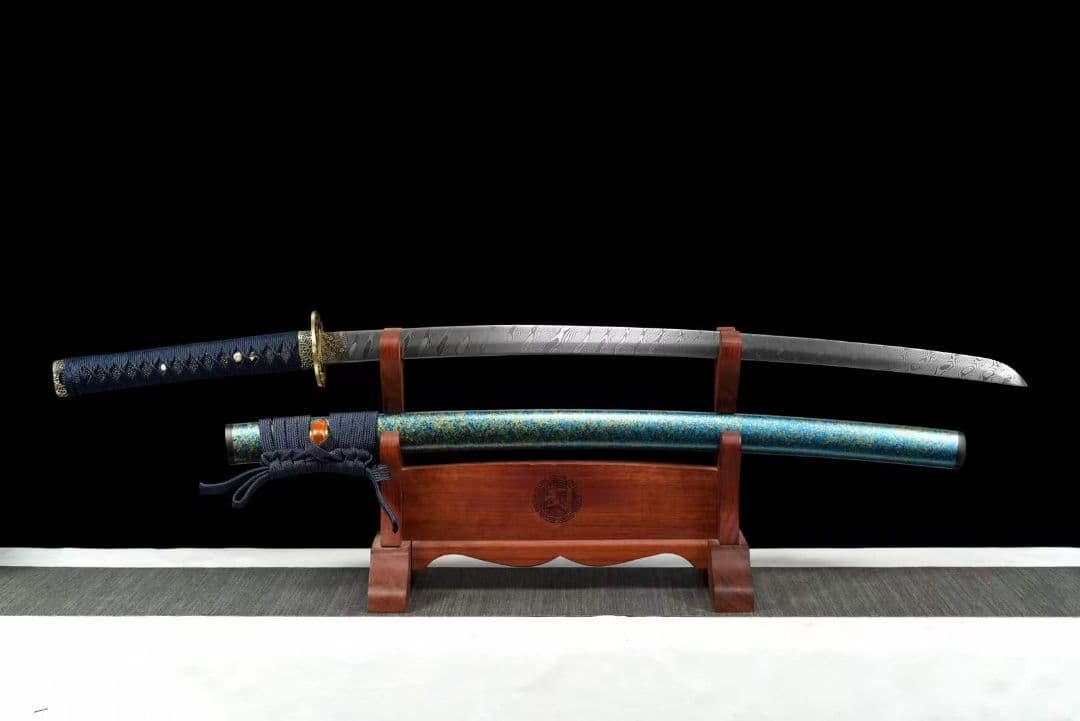 自製鋼武士刀【ミモザ】武具　刀装具　日本刀　模造刀 居合刀