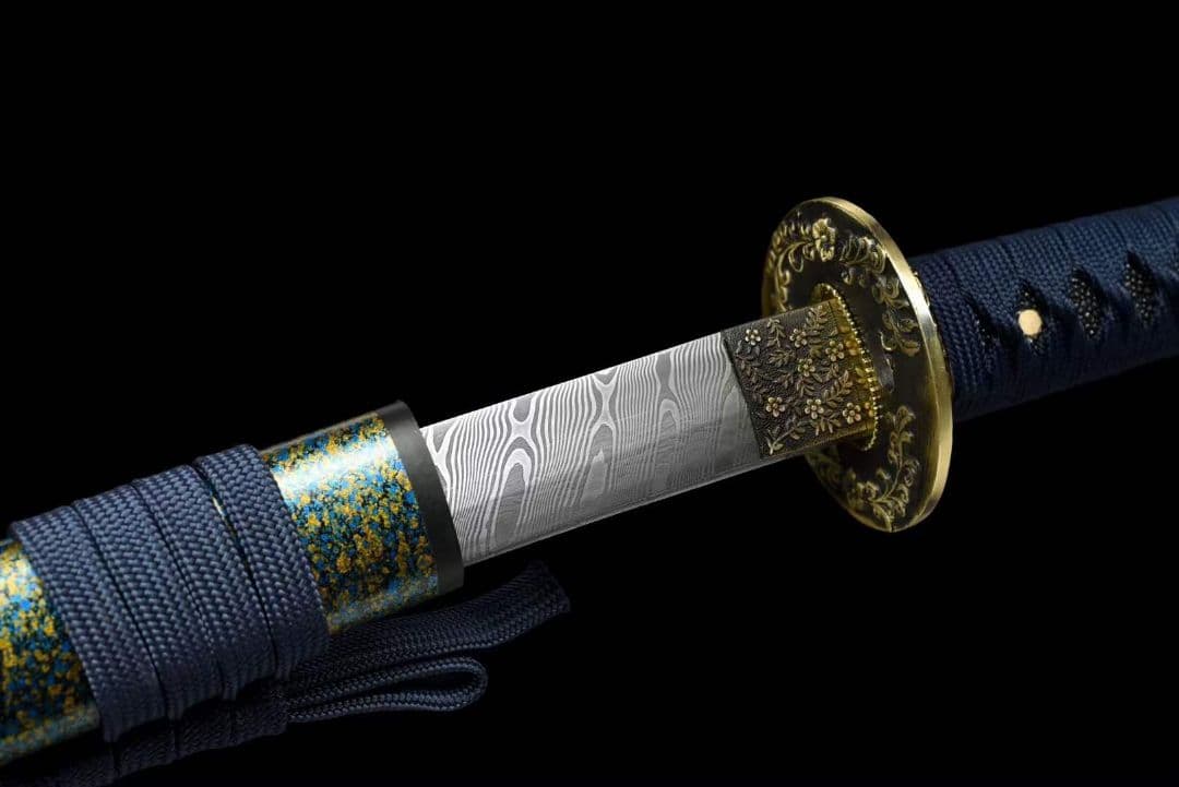 自製鋼武士刀【ミモザ】武具　刀装具　日本刀　模造刀 居合刀