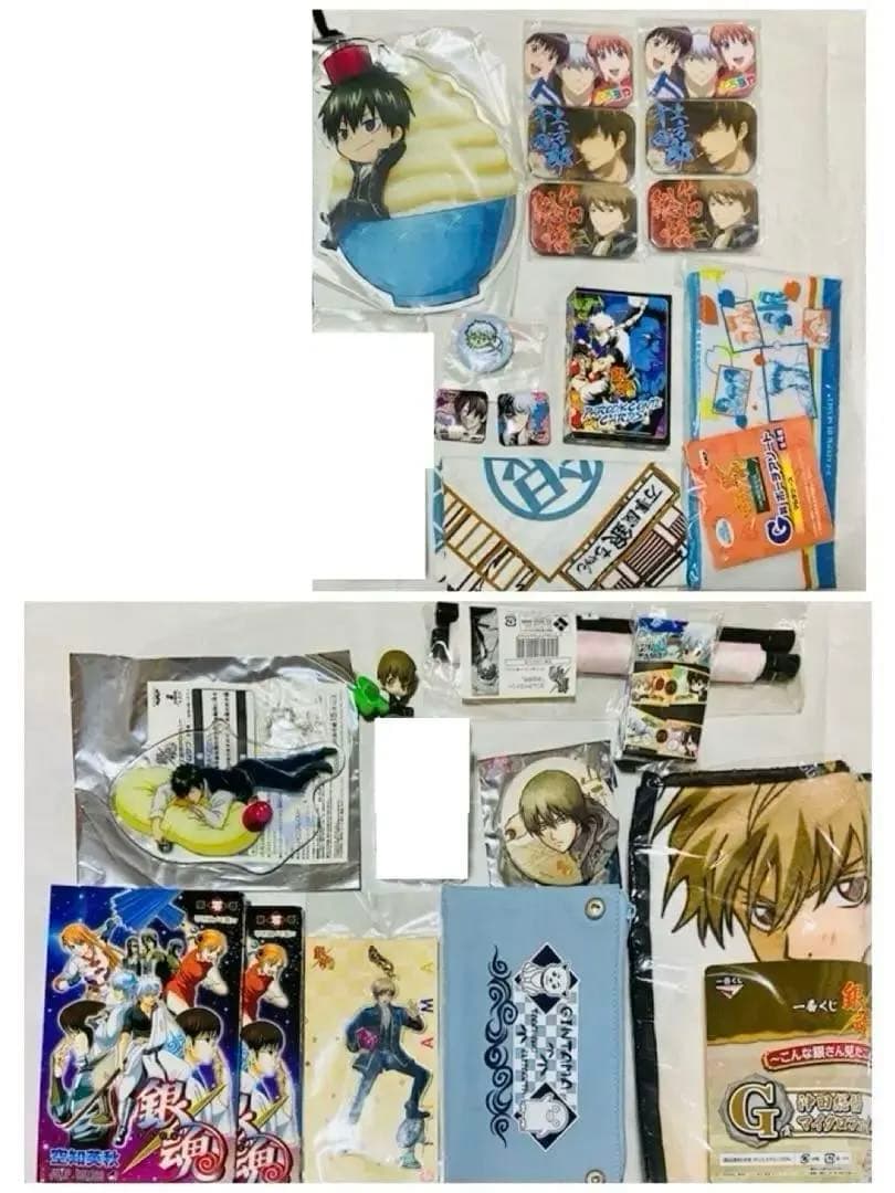 銀魂 一番カフェ 寝顔 ブルルン滞在記京都 缶バッジ サバゲーアクリルスタンド他