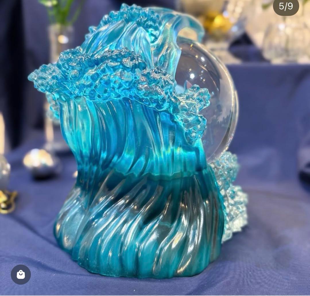 スティッチ　スノードーム　フィギュア　ディズニーショーケース