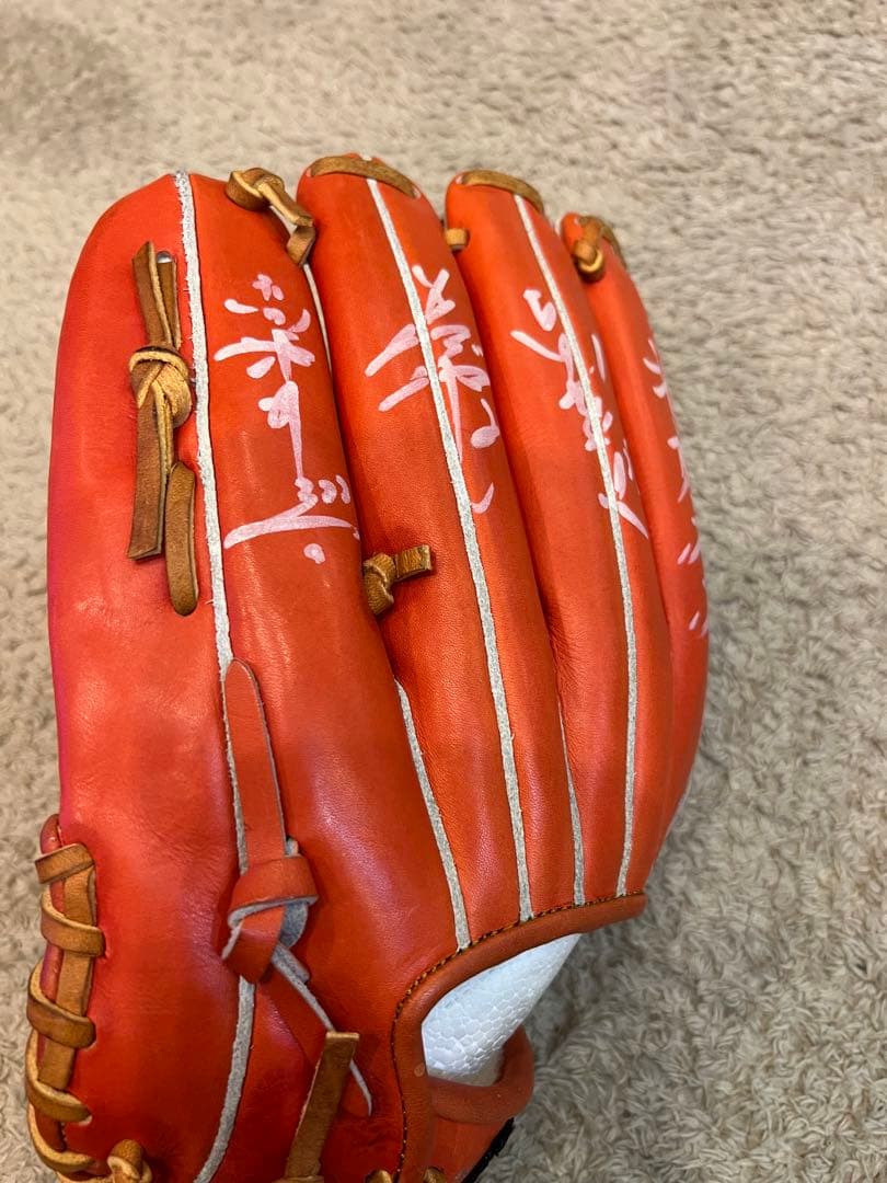 JUPITER プロフェッショナルモデル 野球グローブ オレンジ
