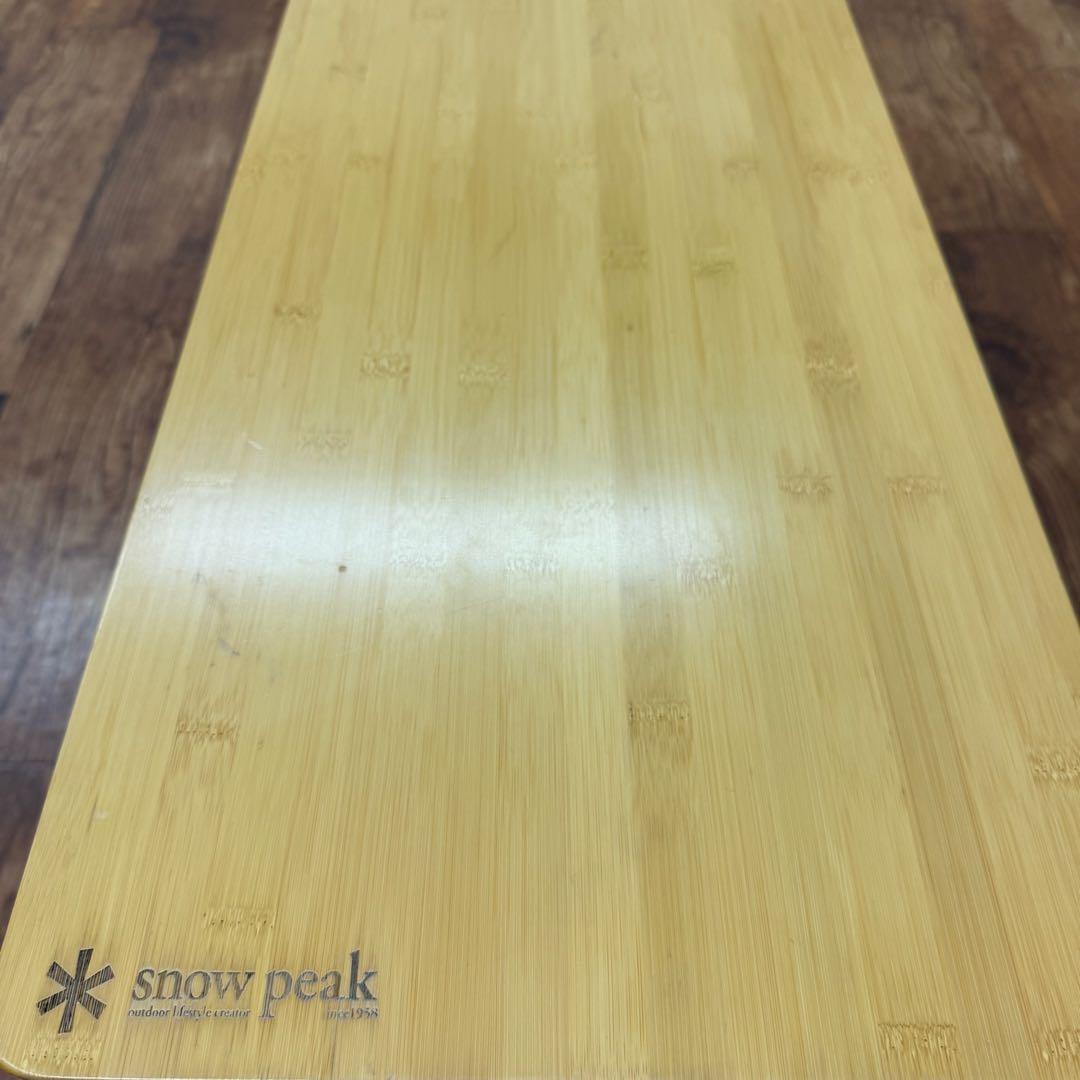 スノーピーク フォールディングシェルフロング竹 アウトドテーブル