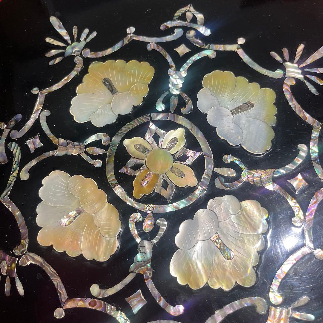 韓国 九節板 クジョルパン 八角形 祝い膳 高級漆器 螺鈿模様 未使用品