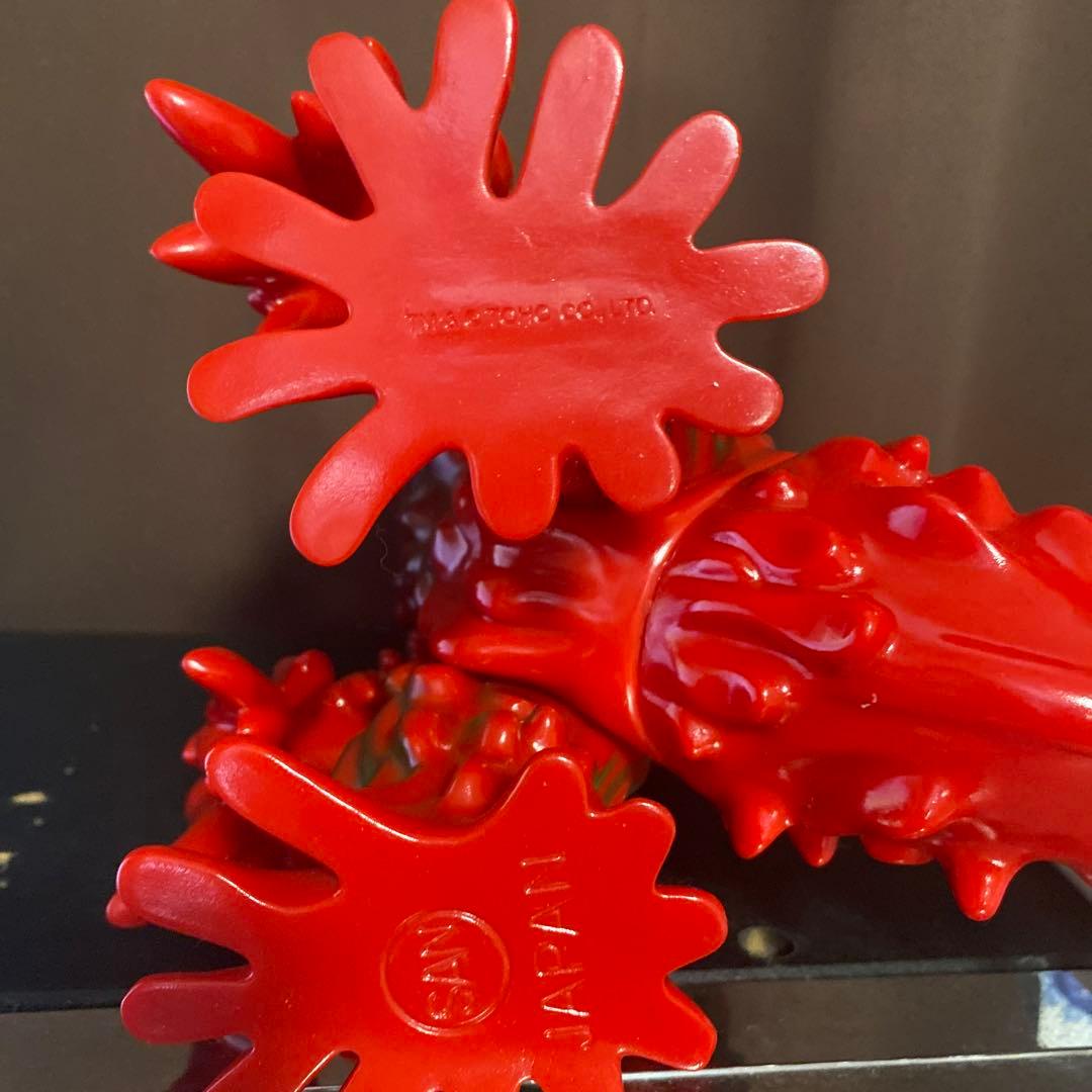 マルサン　袋ヘッダー付　ヘドラ450 昭和赤成型版　ソフビ　ブルマァク　開封品