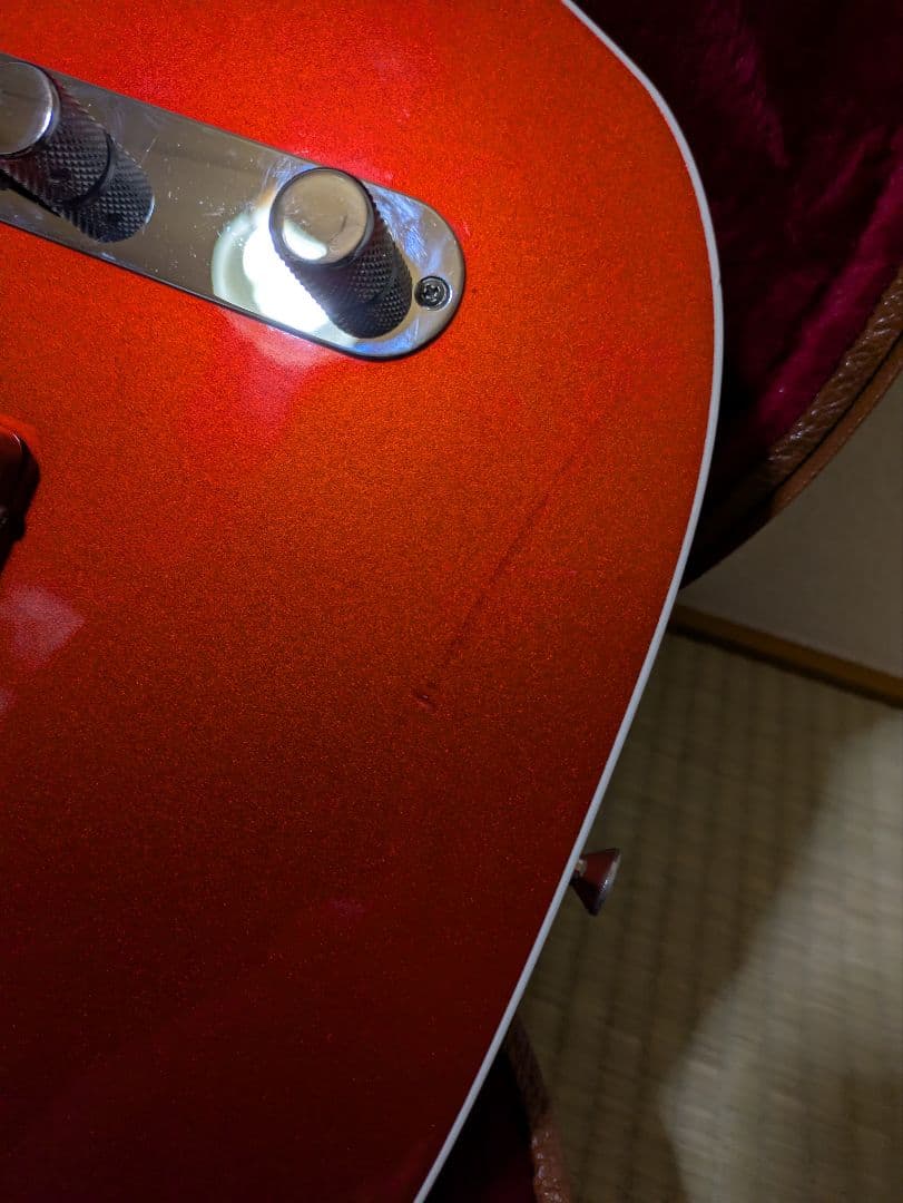 ギター k.nyui custom guitars knte gold back