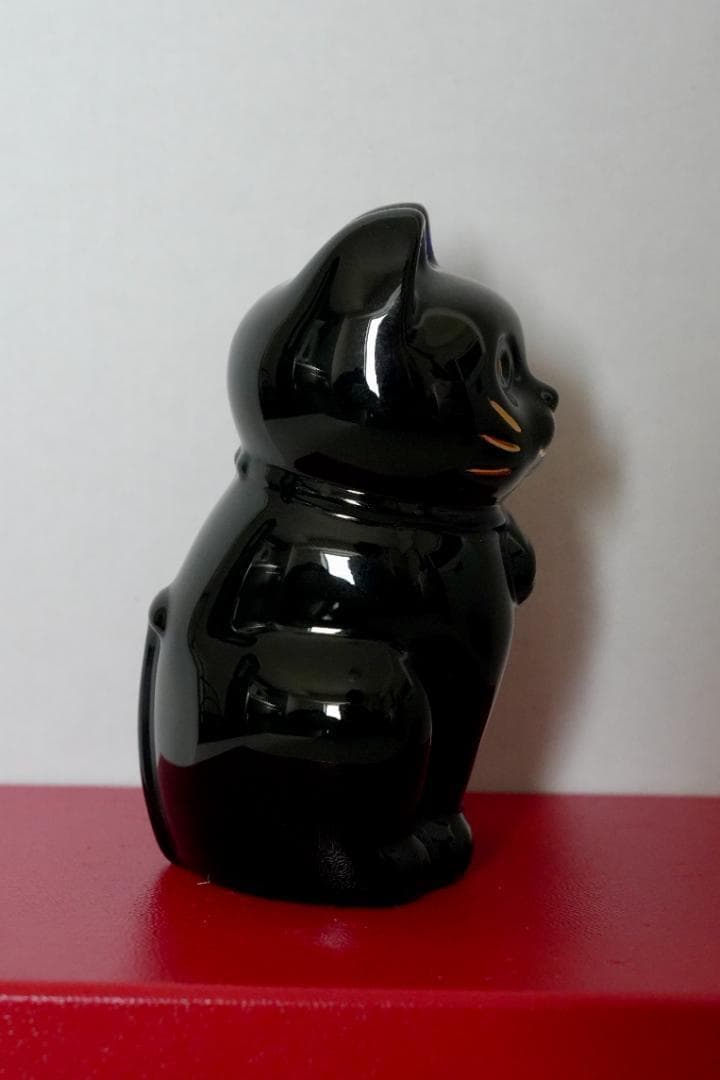 希少！バカラ まねき猫 ミッドナイトブルー 箱付き 美品