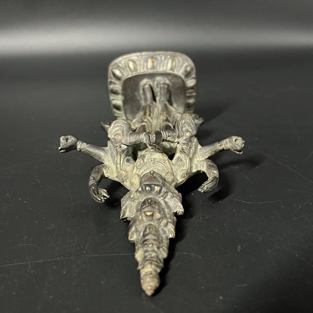 江戸後期 十一面観音菩薩像 古銅 多臂 仏像 高さ19cm◎仏教美術◎古美術庵々