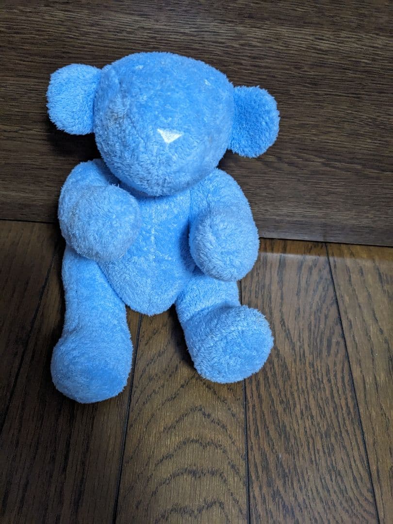 GUCCI グッチ　BABY テディベア　ぬいぐるみ　くま　ロゴ　ブルー