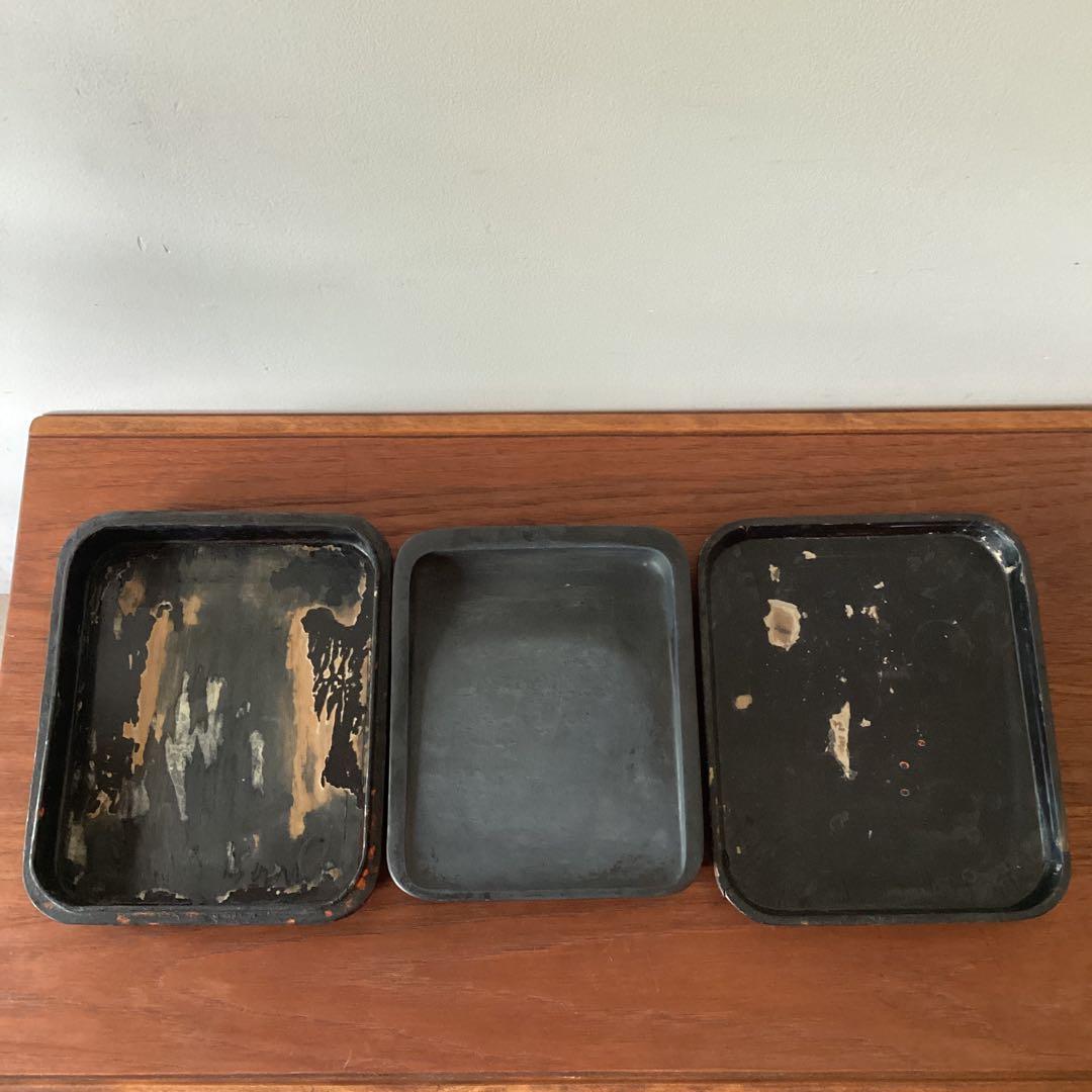 大きな硯と箱　眞彰　共箱付　書道具　蓋付　古硯　中国 時代物