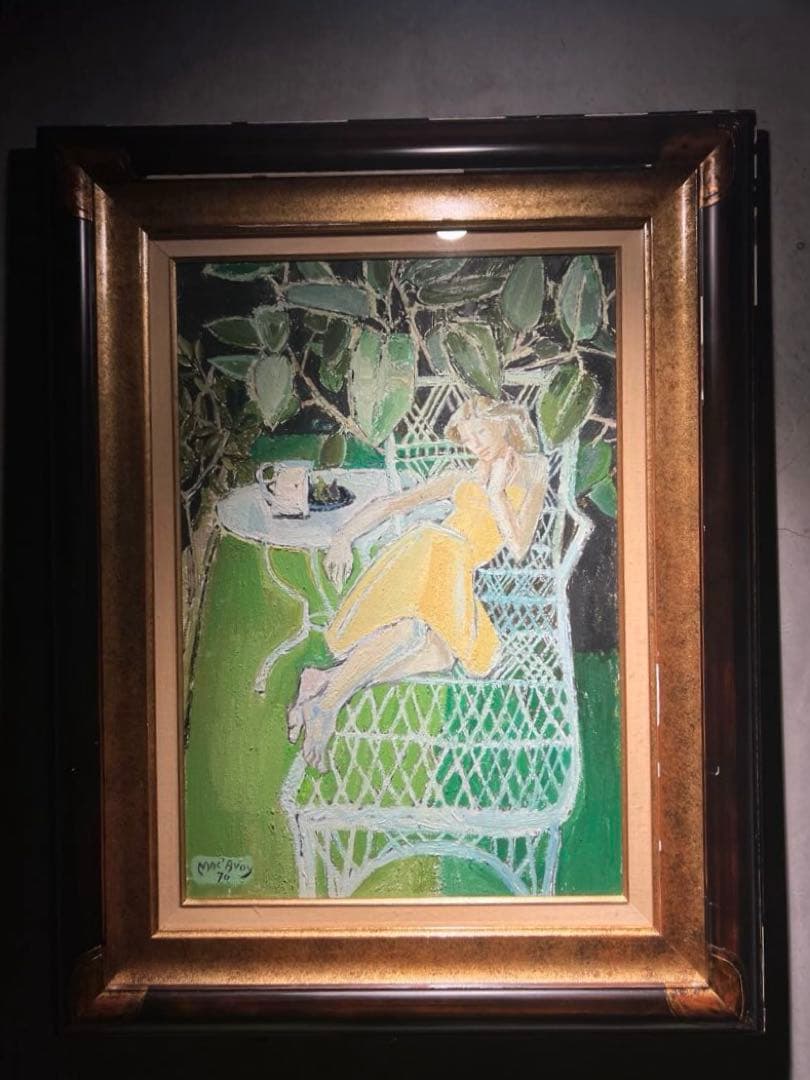 E'douard es Mac-avoy 【マリアンヌ】肉筆油彩画