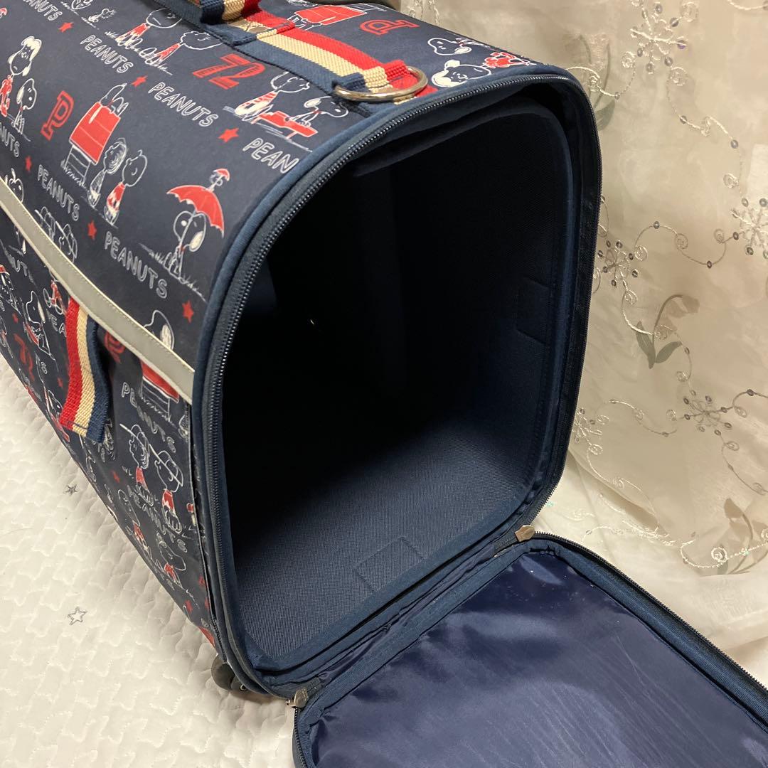 ペットパラダイス PEANUTS スヌーピー キャリーバッグ　キャスター付き 犬
