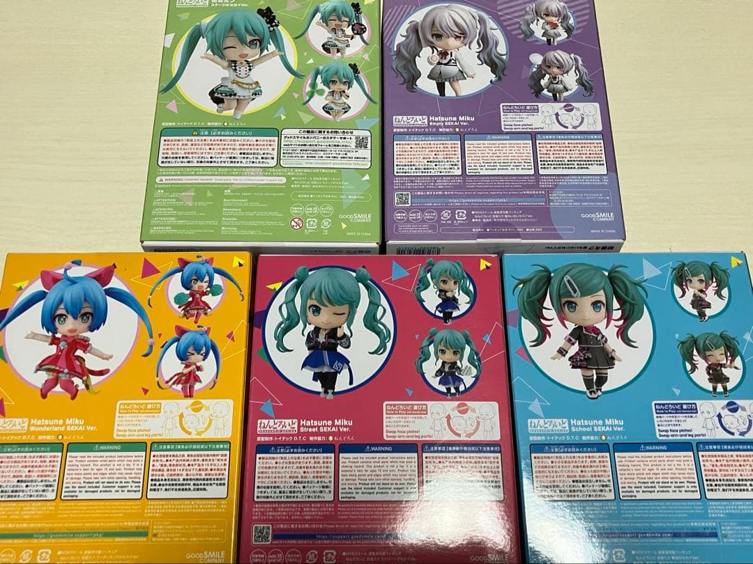 ねんどろいど プロジェクトセカイ ミク5点セット