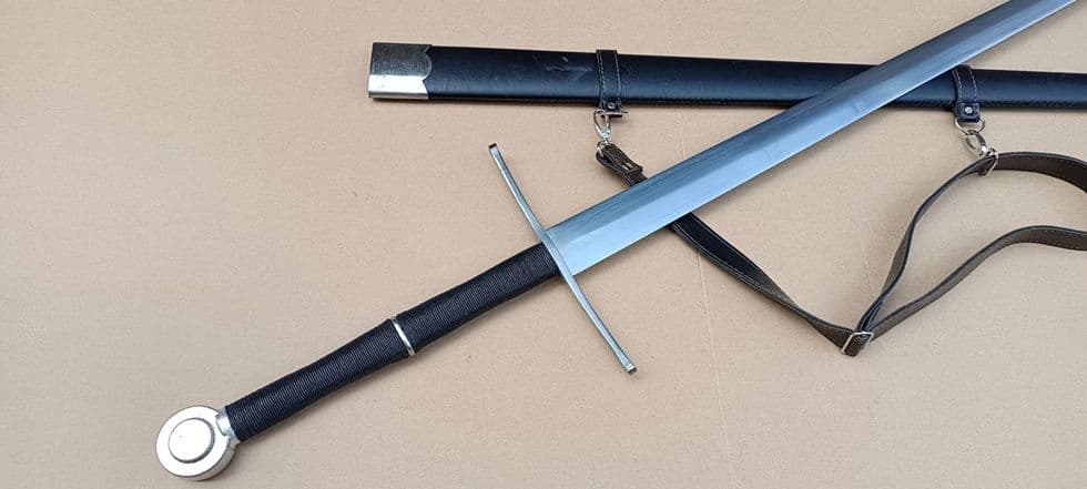 マンガン鋼西洋剣 古兵器 武具　刀装具　日本刀　模造刀 居合刀 長尺