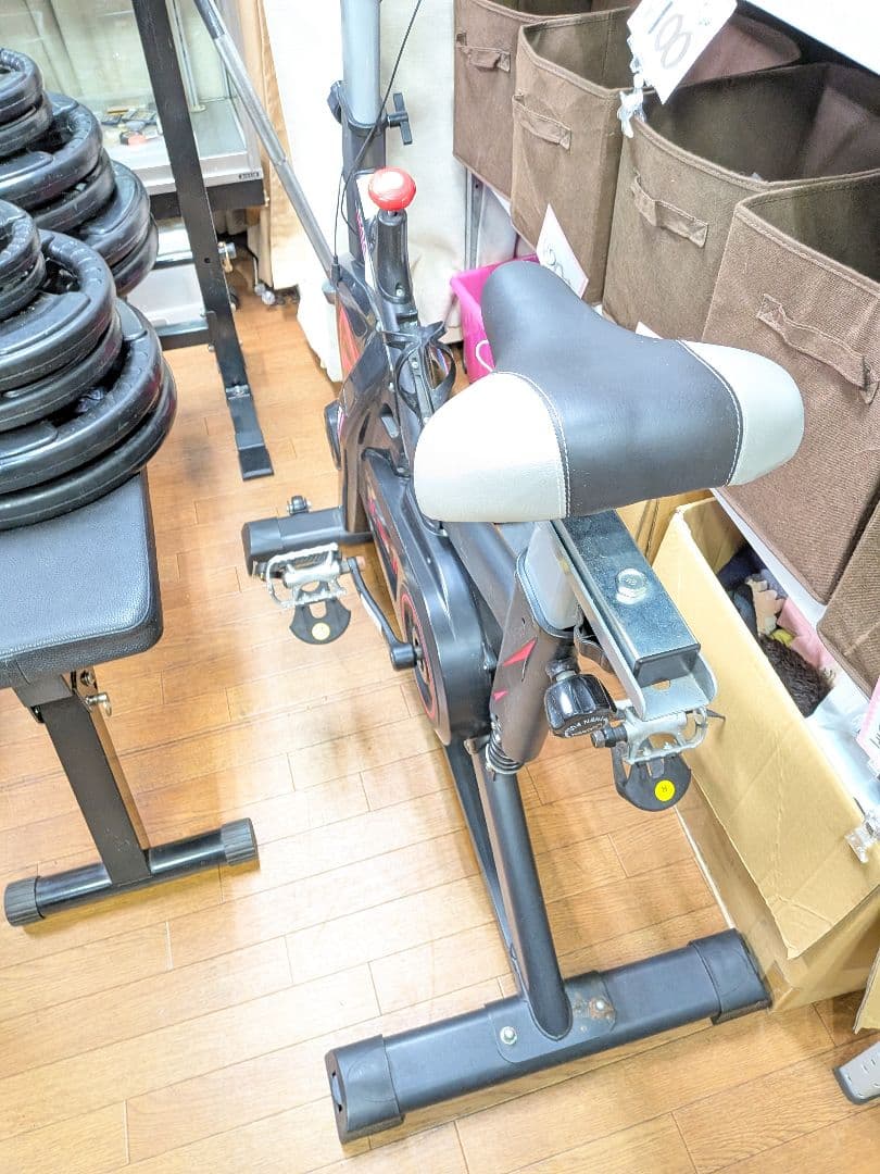 東京都八王子市手渡しのみ筋トレセットバーベル、プレート155kg、台、バイク