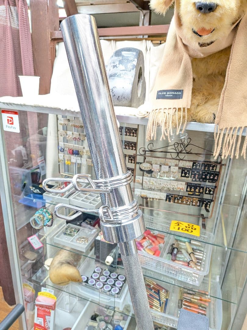 東京都八王子市手渡しのみ筋トレセットバーベル、プレート155kg、台、バイク