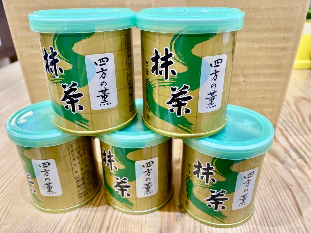 京都宇治抹茶　山政小山園　四方の薫30g ×5缶セット MATCHAPOWDER