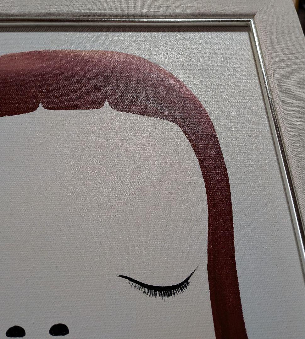 【油彩画】(奈良美智)［手描き作品]「1点物」