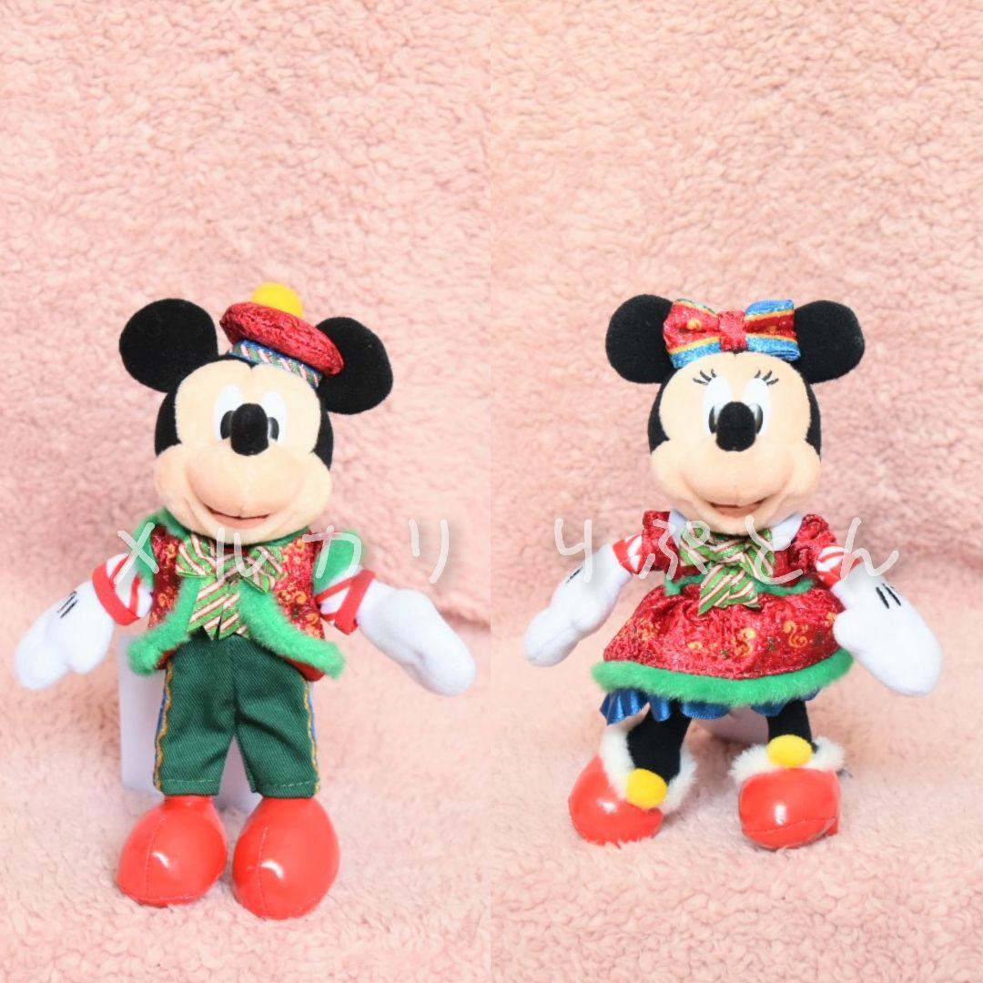 ディズニークリスマス・ミキミニ ぬいぐるみバッジ セット