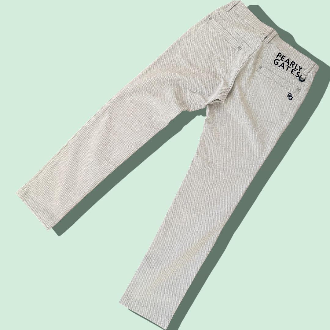 現行モデル　パーリーゲイツ　パンツ　S〜M相当　グレー　美品　コットン素材　3