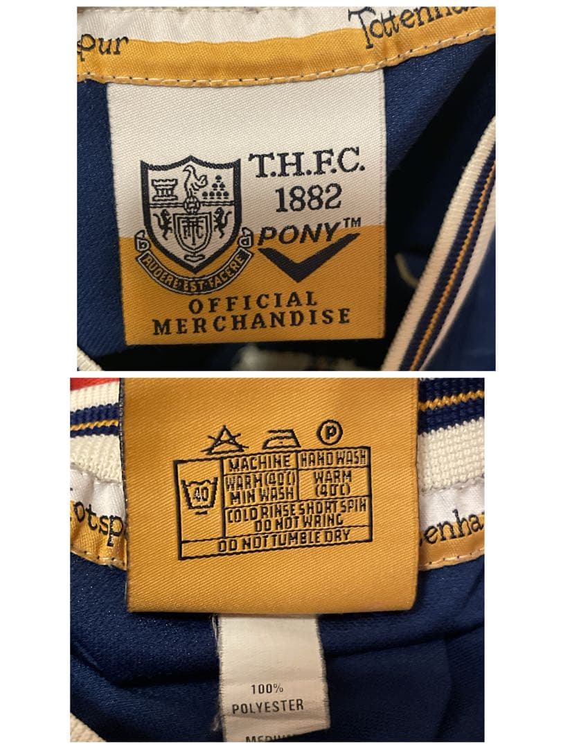 【当時物】pony×トッテナム/97-98/スパーズ/長袖ユニ/プレミアパッチ付