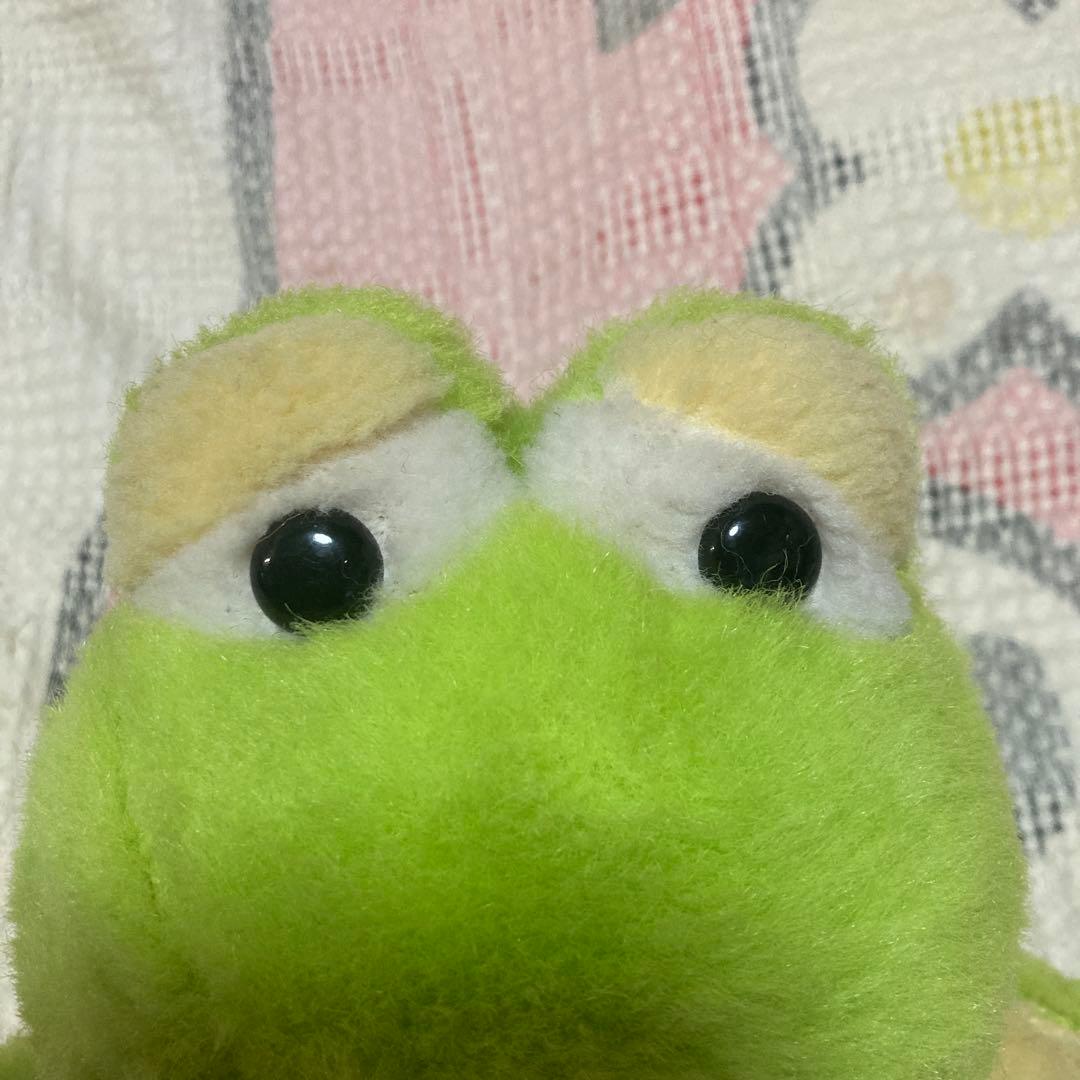 セキグチ　昭和レトロ　カエル　ぬいぐるみ　中古品
