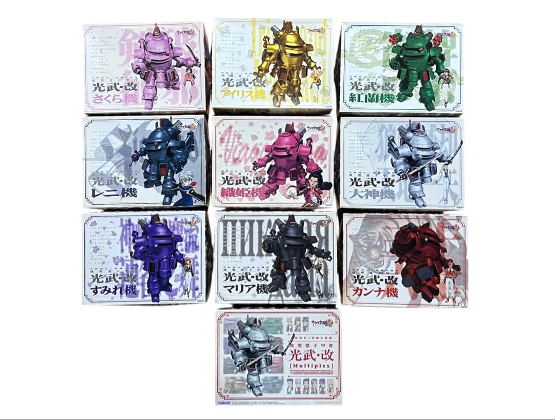 WAVE 1/24 光武・改 10種セット サクラ大戦2 未組立品