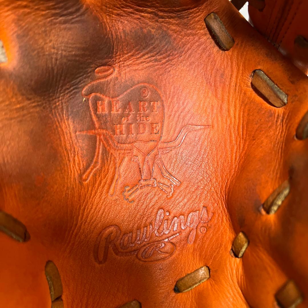 ローリングス　軟式グローブ外野手用　オレンジ