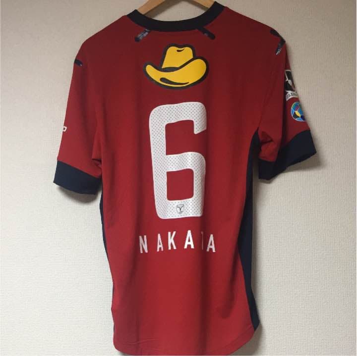 中田浩二 着用 サイン入りユニフォーム