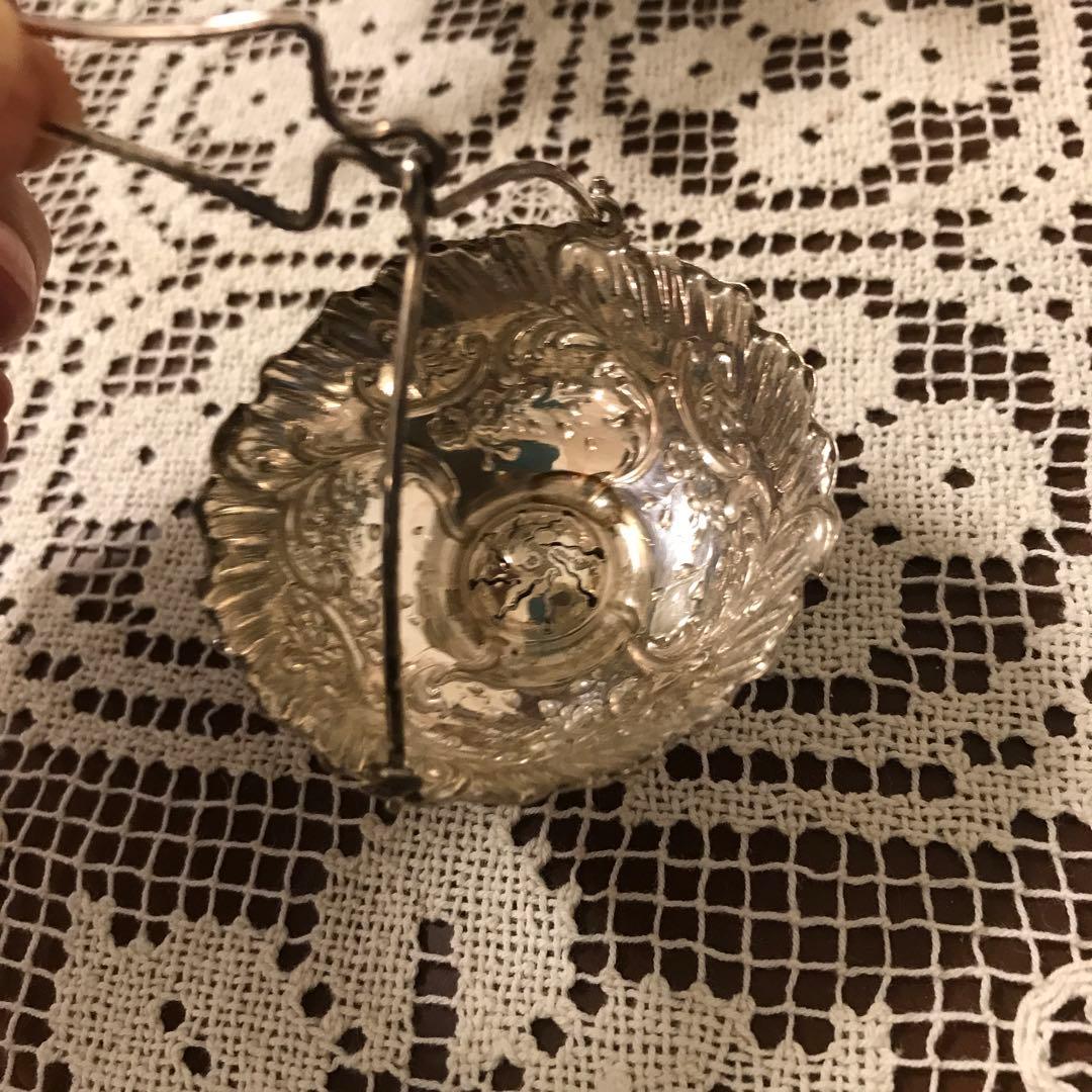 フランスアンティーク　ティーストレーナー　純銀　お値下げです❣️