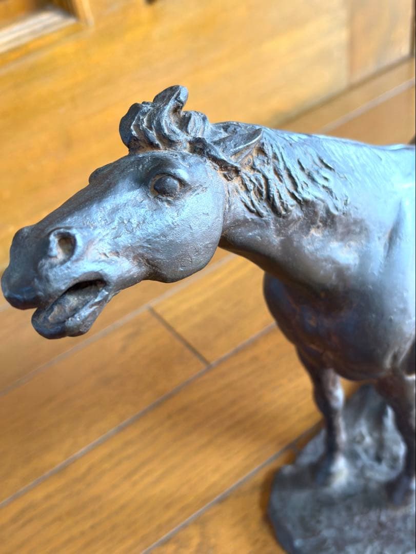 小川大系　　馬　ブロンズ像