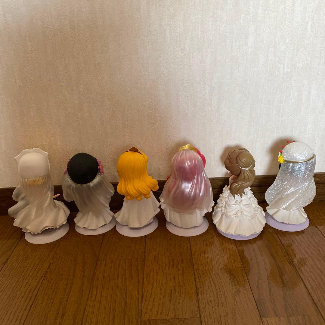 qposket プリンセス　ホワイトカラー　ディズニー　セット　ウエディング