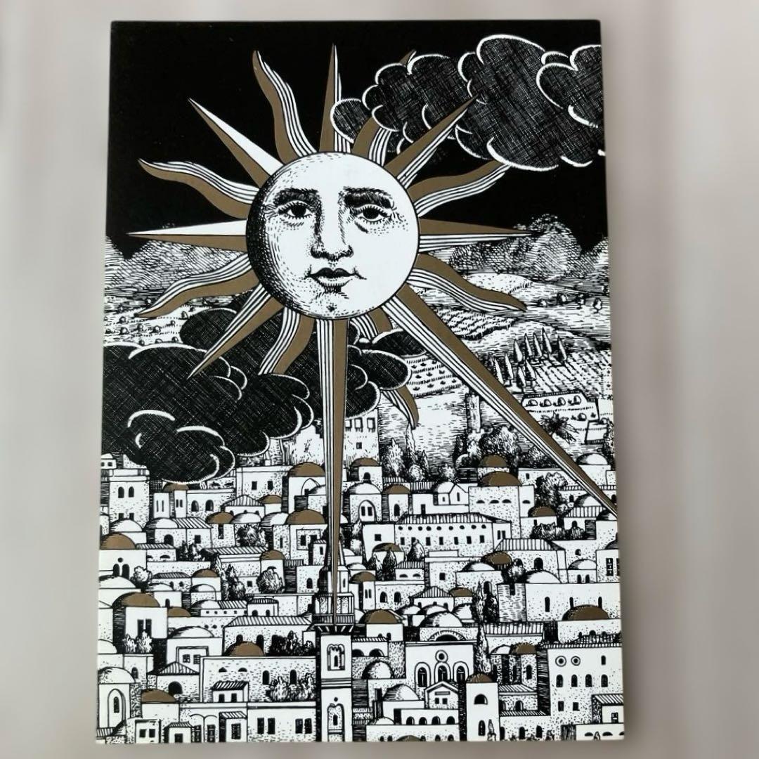 【匿名配送希少90's】Piero Fornasetti アート ハガキ 美術館