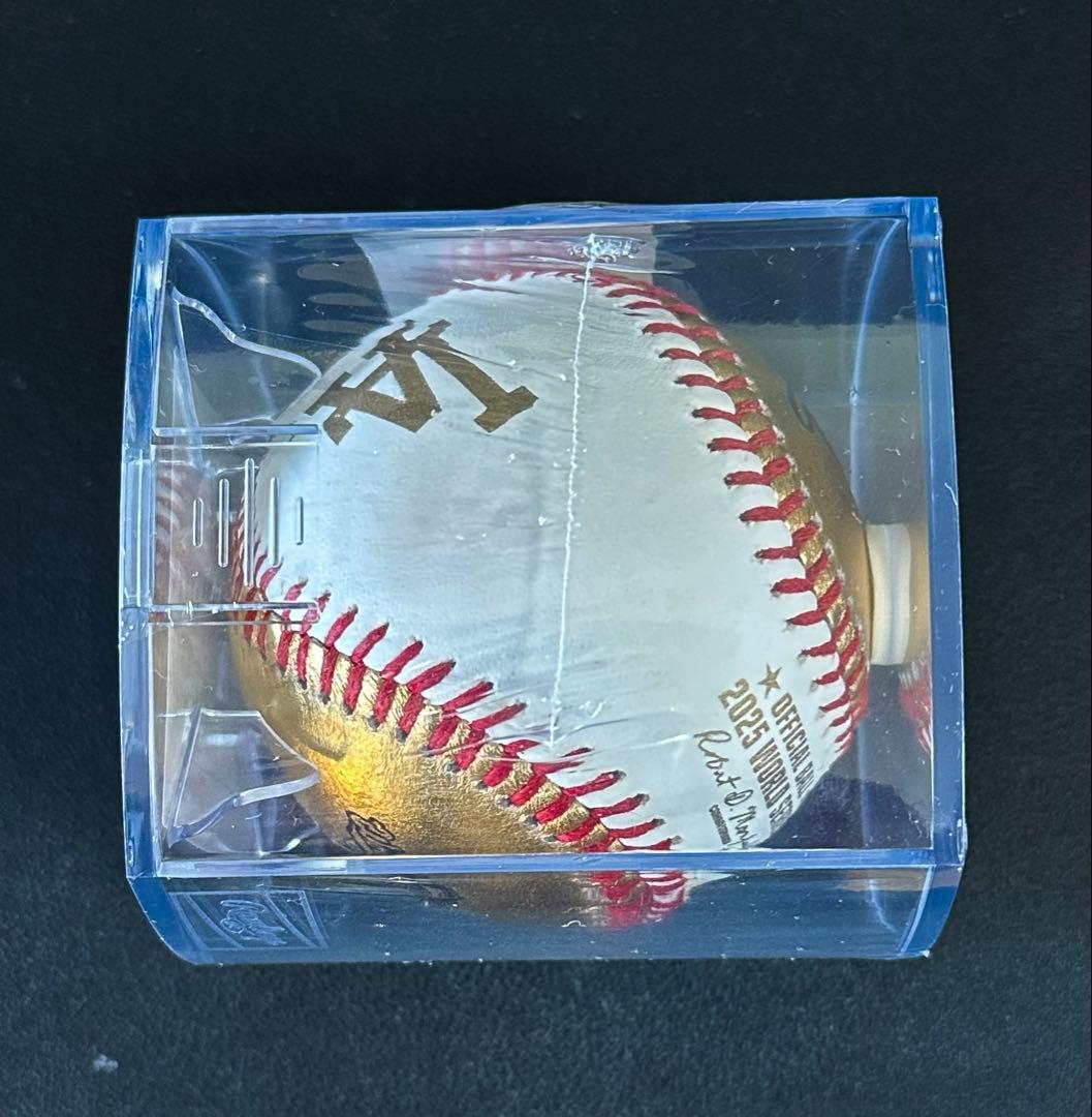 MLB公式 2025 ドジャース 世界一記念ボール ゴールド