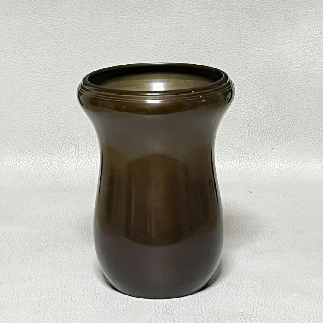 一ノ瀬宗辰 唐銅 槍の鞘 建水 共箱 茶道具 【k3515】