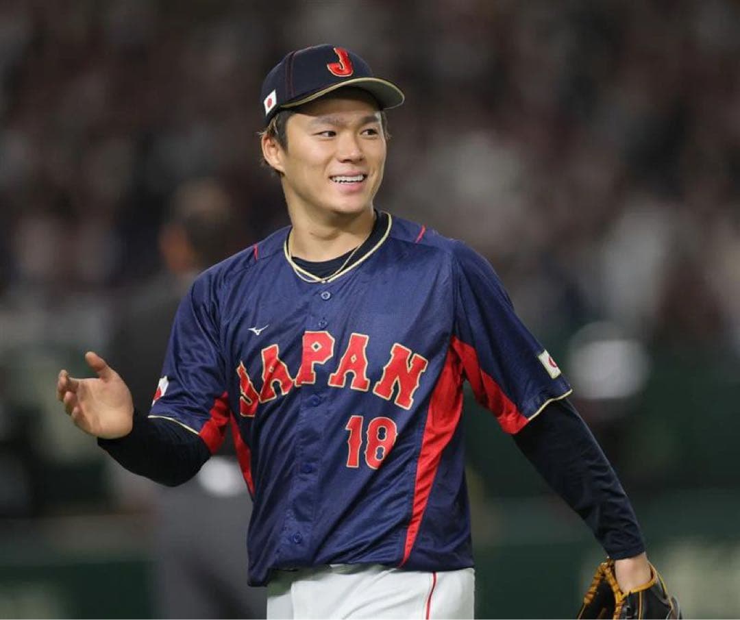 山本由伸　侍ジャパン　WBC2023 オーセンティックユニフォーム　ビジター